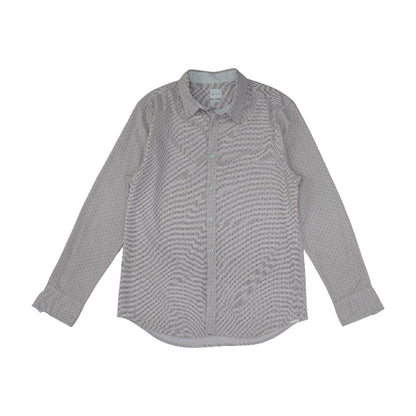 Red Polka Dot Long Sleeve Button Down