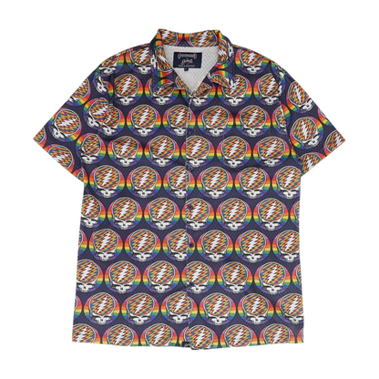 Multi Graphic Short Sleeve Button Down