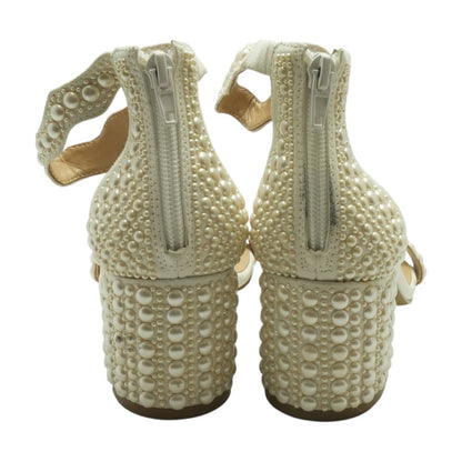 White Block Heels