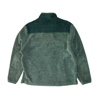 Green Solid 1/4 Zip Pullover