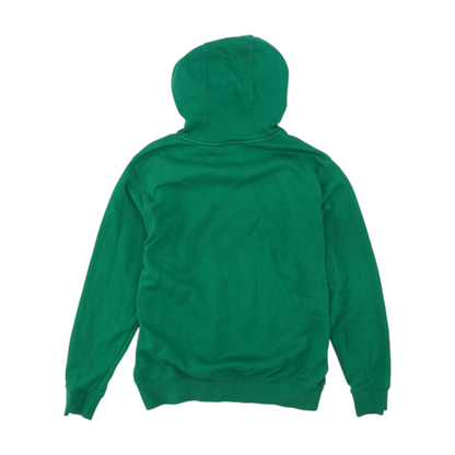 Green Solid Hoodie Pullover