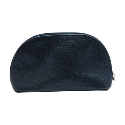 Navy Solid Makeup Bag