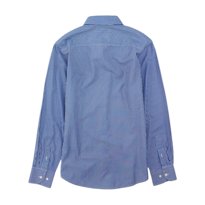 Blue Striped Long Sleeve Button Down