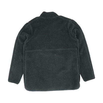 Black Solid 1/4 Zip Pullover
