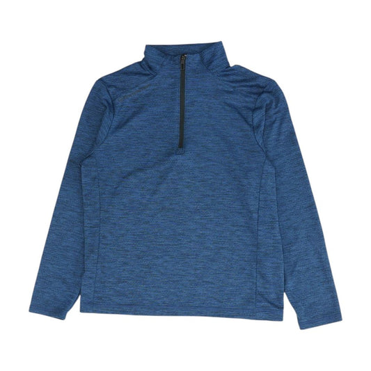 Blue Striped 1/4 Zip Pullover