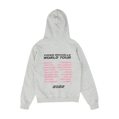 Gray Solid Hoodie Pullover