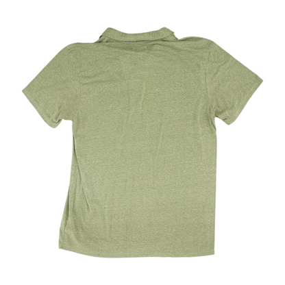 Green Solid Short Sleeve Polo