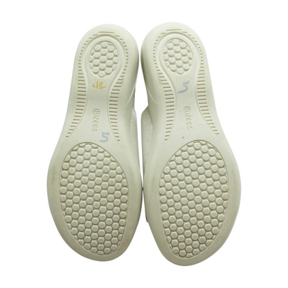 Beige Wedged Sandals