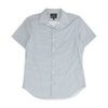 Blue Chevron Short Sleeve Button Down