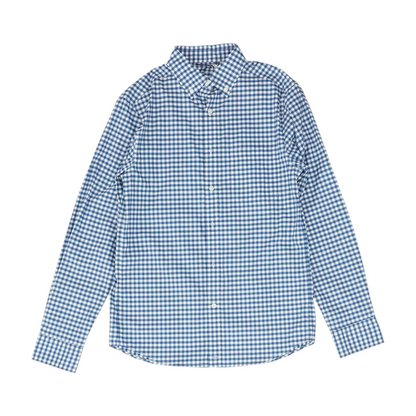 Blue Check Long Sleeve Button Down