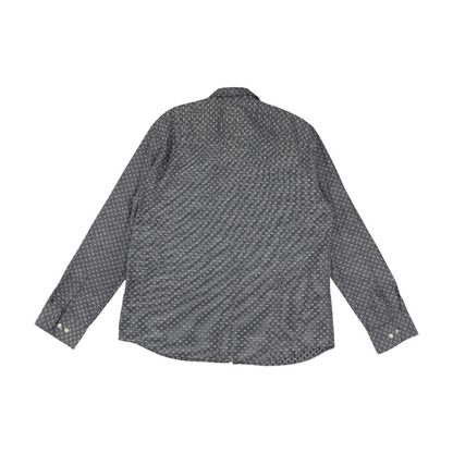 Blue Print Long Sleeve Button Down