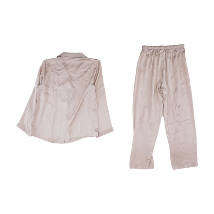 Pink Solid Pajama Set