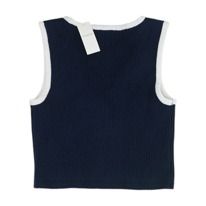 Navy Vest Sweater