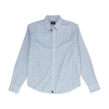 Blue Check Long Sleeve Button Down