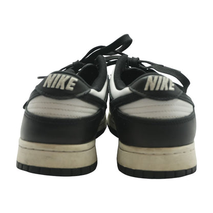 Dunk Low Retro Black Leather Low Top Athletic Shoes