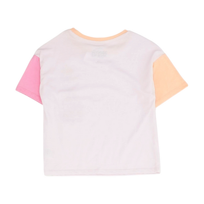 Pink Color Block T-Shirt