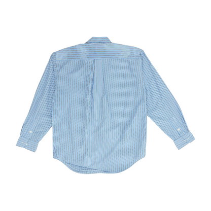 Blue Striped Long Sleeve Button Down