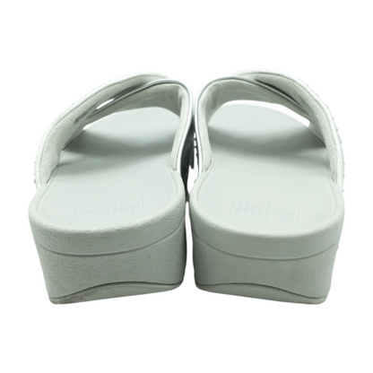 Silver Wedged Sandals