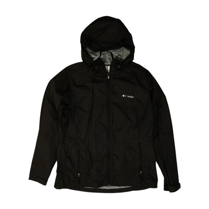 Black Solid Rain Jacket