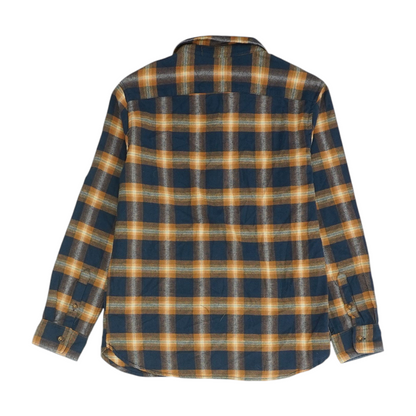 Navy Plaid Flannel Button Down