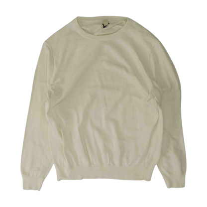 Ivory Solid Pullover Sweater