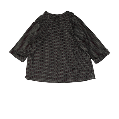 Black Plus Abstract Button Down