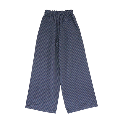 Navy Striped Pants