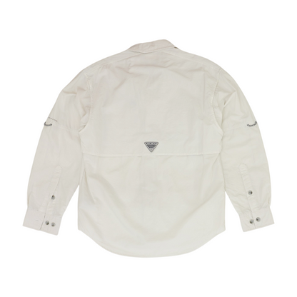 Ivory Solid Outdoor Button Down