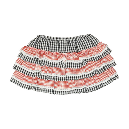 Multi Check Mini Skirt