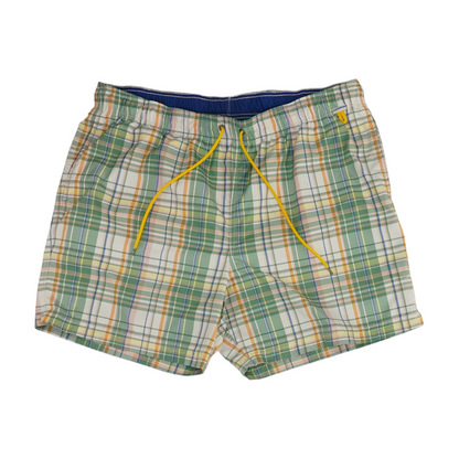 Green Plaid Swim Bottom