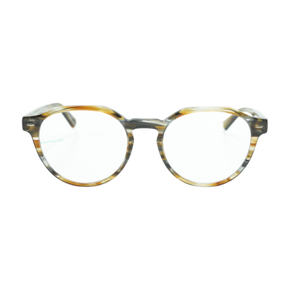 Brown CKJ23627 Round Prescription Eyewear