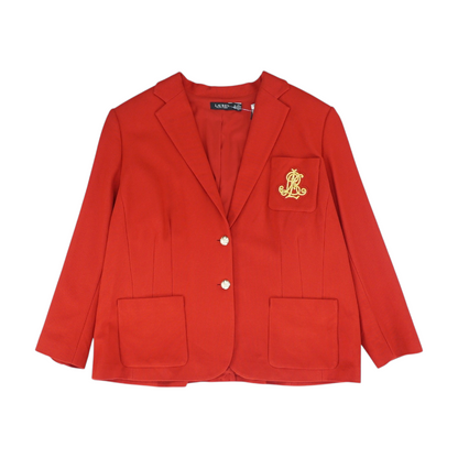 Red Plus Solid Blazer