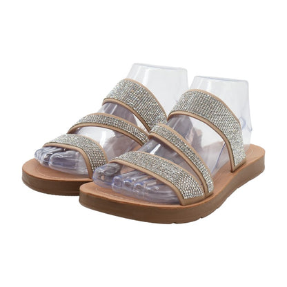 Tan Flat Sandals