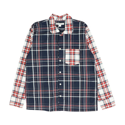 Multi Plaid Long Sleeve Button Down