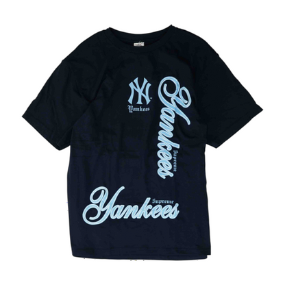Supreme Navy Solid T-Shirt – Image 1