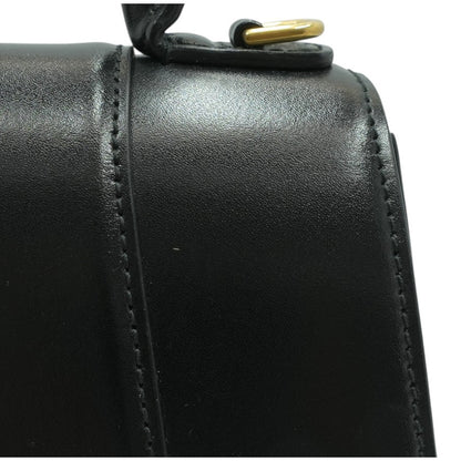 Hourglass Top Handle Bag in Black