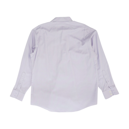 Purple Solid Long Sleeve Button Down