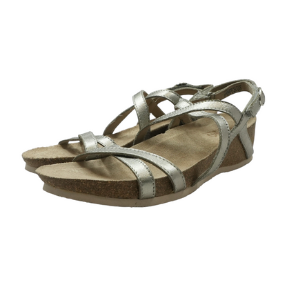 Silver Flat Sandals