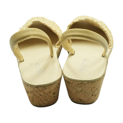 Tan Wedged Sandals
