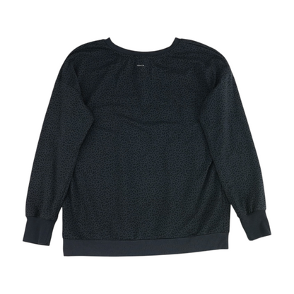 Gray Animal Print Sweatshirt Pullover