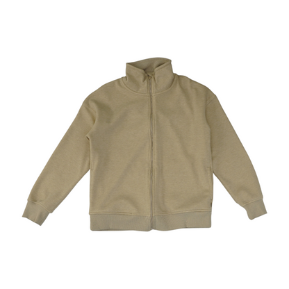 Beige Solid Active Jacket