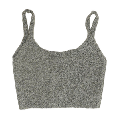 Gray Plus Solid Pajama Top
