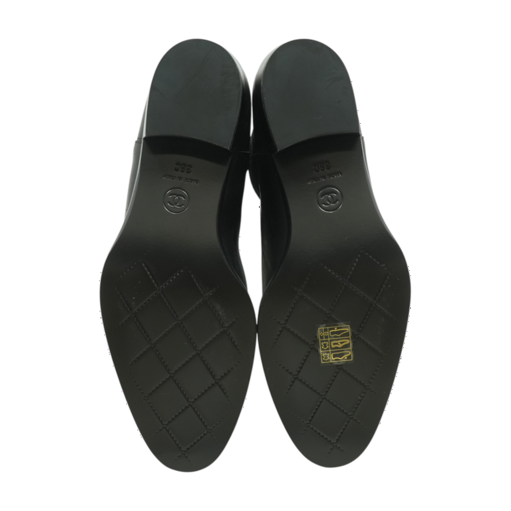 Interlocking CC Logo Moto Boots in Black