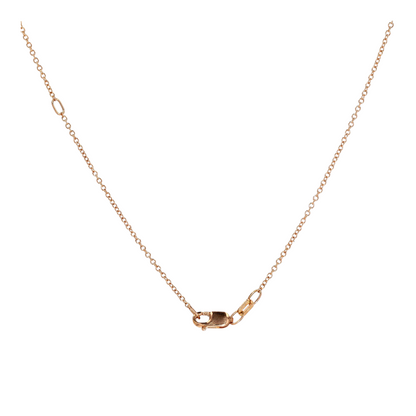 1/3 ct 14K Rose Gold Lab Grown Diamond Pendant Necklace