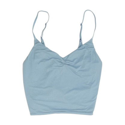 Blue Cropped Blouse