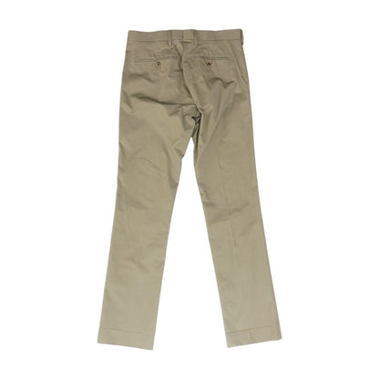 Tan Solid Dress Pants