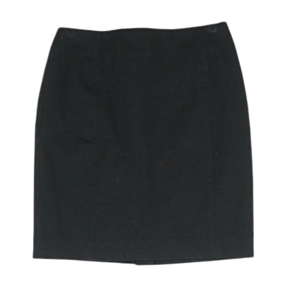 Black Solid Mini Skirt