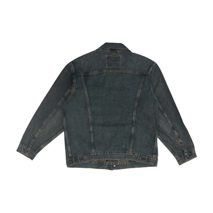 Blue Solid Denim Jacket