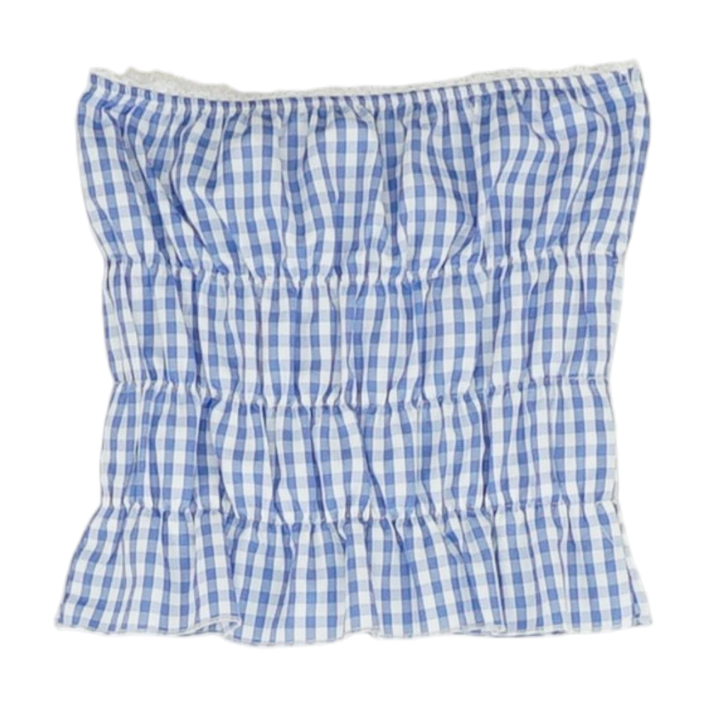 Blue Check Blouse