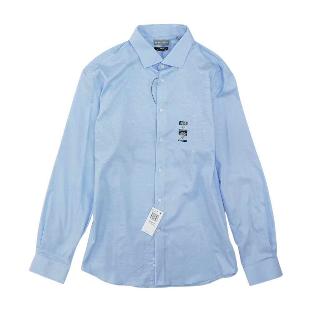 Blue Print Long Sleeve Button Down